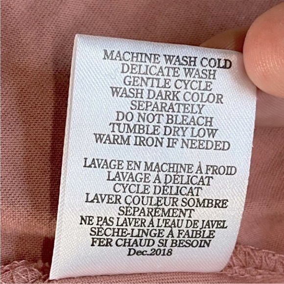 Z supply pink tie front T shirt M - Picture 7 of 13